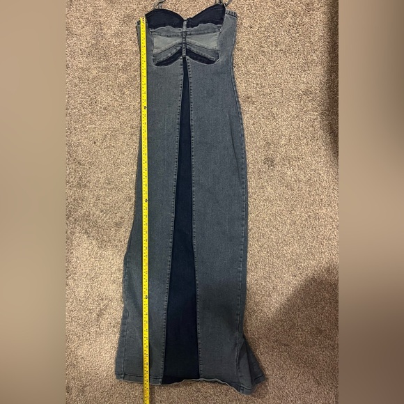 Blue Denim Maxi Dress - Picture 13 of 14
